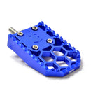 Blue HoneyComp V3 brake pedal pad for Indian Bagger