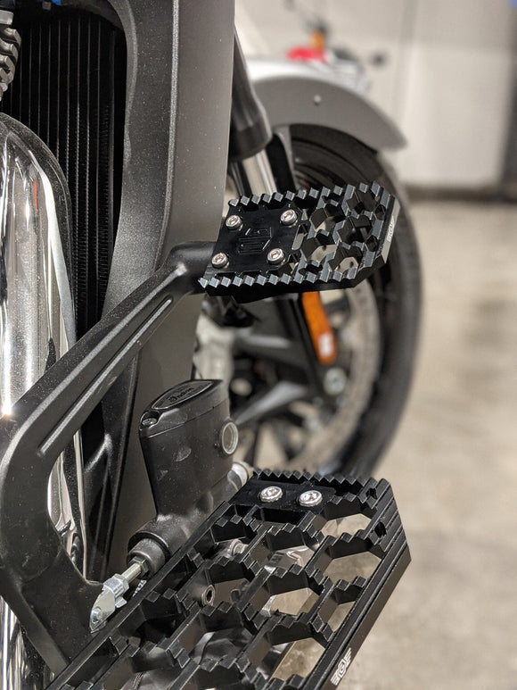 Black honeycomb V3 brake pedal kit for Indian Bagger motorcycle