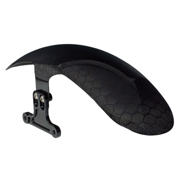 OG Indian Chief Shorty gloss carbon fiber front fender kit with hard-anodized 6061 T6 billet brackets