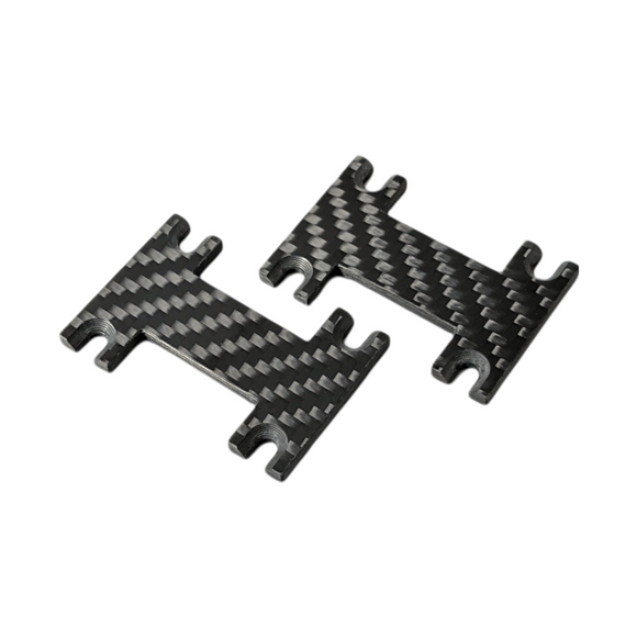 Original Garage Moto carbon fiber wire bracket risers for motorcycle cables