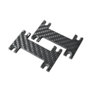 Carbon fiber motorcycle wire bracket pair