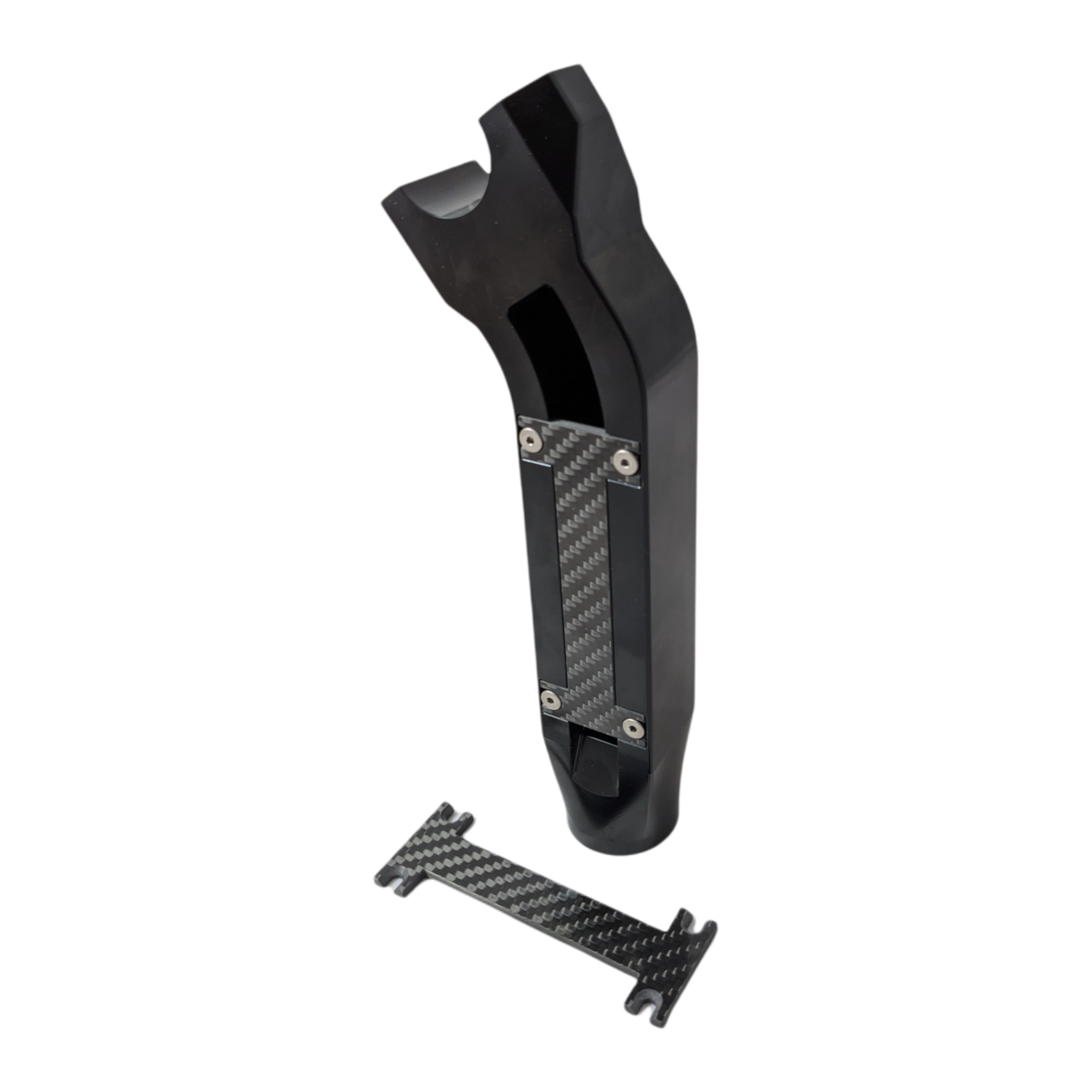 OG Risers carbon fiber wires bracket — CNC 3K twill by Original Garage Moto