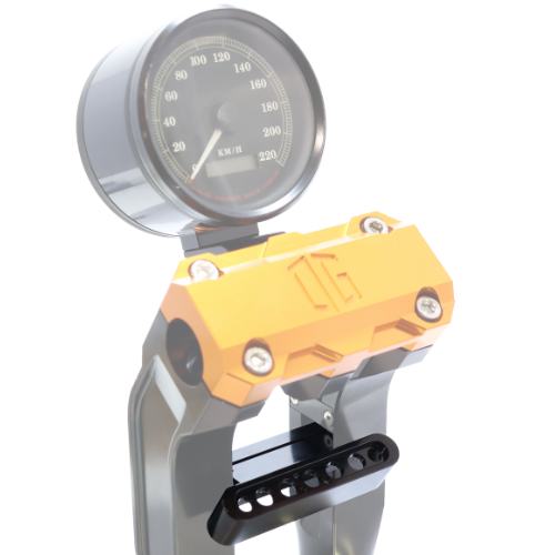 OG Risers Indicator Light Mount — CNC anodized 6061 aluminum clamp to relocate OEM indicator lamp