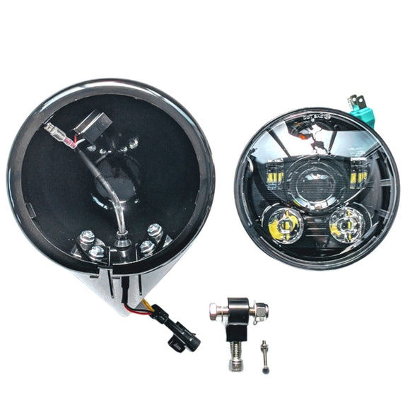 OG Softail 18+ Headlight Conversion Kit — 5.75in LED, CNC bracket & bucket