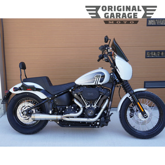 Original Garage Moto T-Sport fairing kit on white Harley Softail FXBB