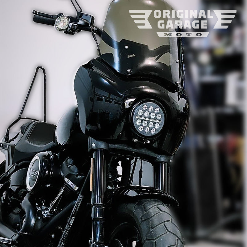 OG Softail Fat Bob T-Sport fairing kit with dark smoked windshield