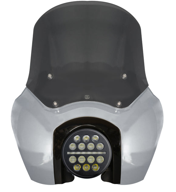 T-Sport fairing kit for Softail Low Rider S, Barracuda Silver with LED headlight