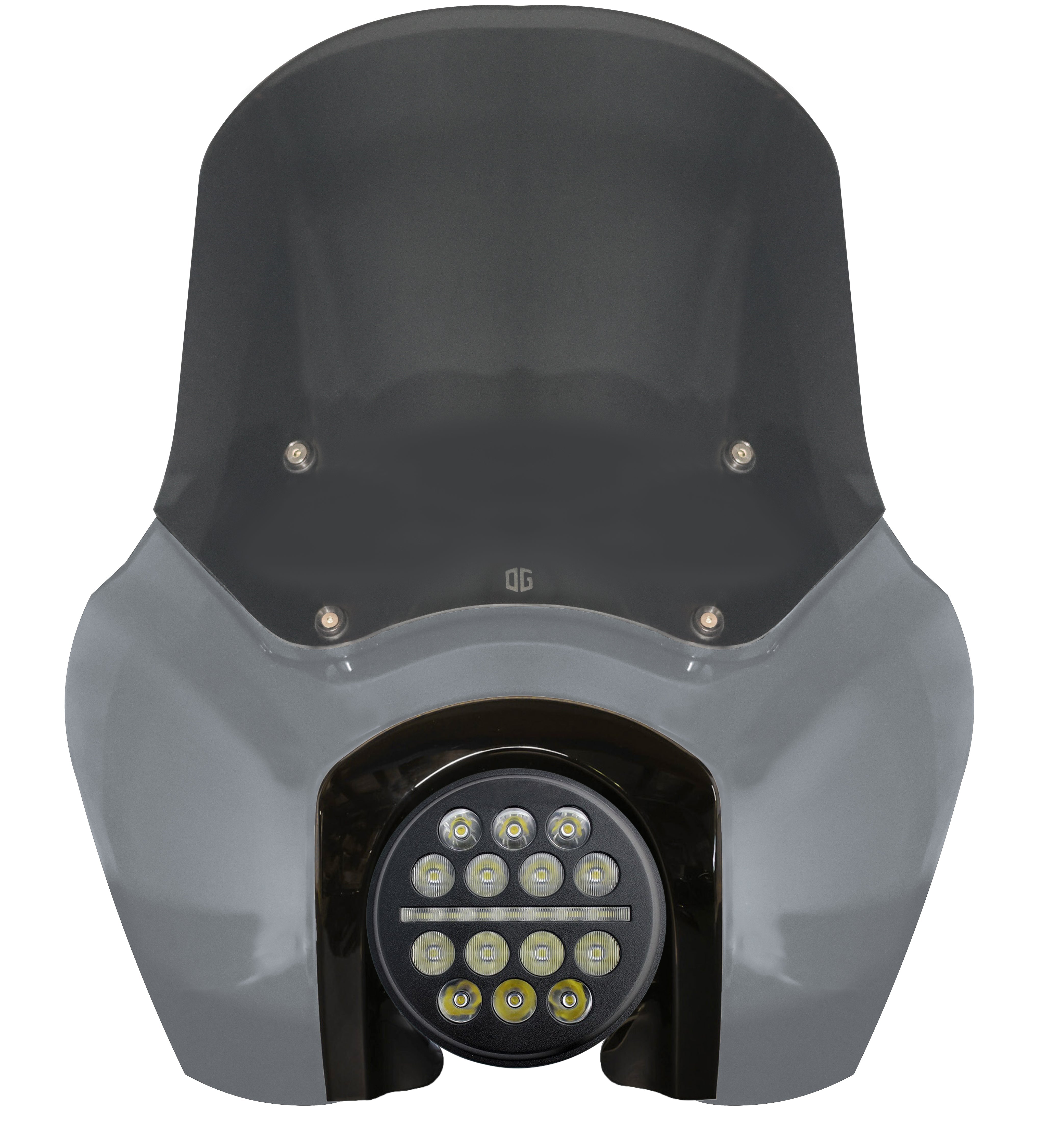 OG Softail Low Rider S T-Sport fairing kit, Gunship Grey with LED headlight