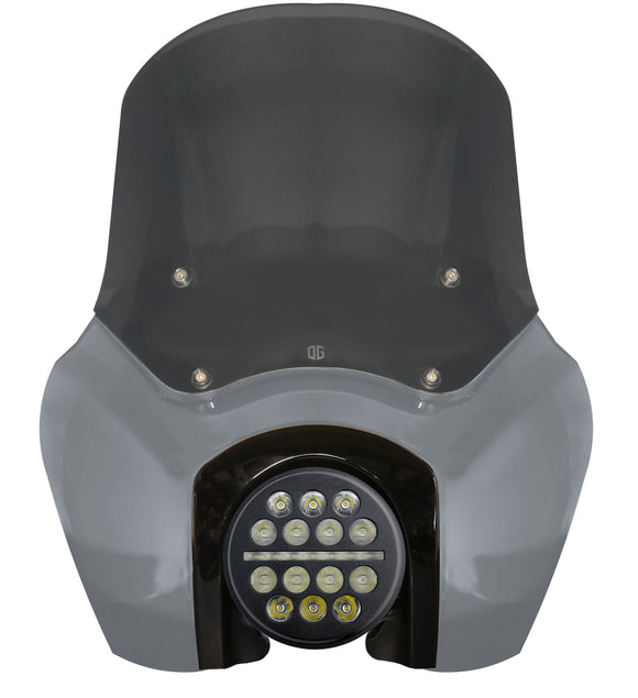 OG Softail Low Rider S T-Sport fairing kit, Gunship Grey with LED headlight