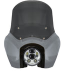 OG Softail Low Rider S T‑Sport motorcycle fairing kit in Gunship Grey with chrome projector headlight