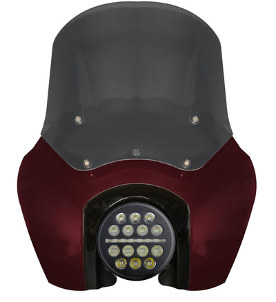 OG Softail Low Rider S Complete T‑Sport Fairing Kit — Midnight Crimson