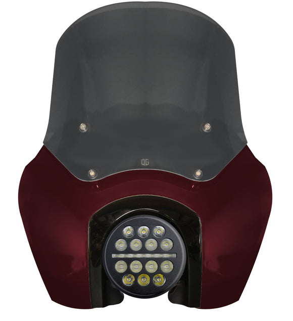 OG Softail Low Rider S Complete T‑Sport Fairing Kit — Midnight Crimson