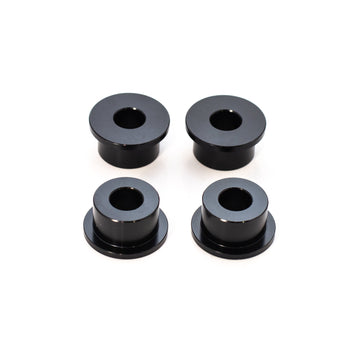 OG Solid Riser Bushings (4-pack) — CNC-machined 6061‑T6 aluminum, black