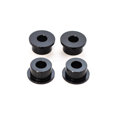 OG Solid Riser Bushings (4-pack) — CNC-machined 6061‑T6 aluminum, black