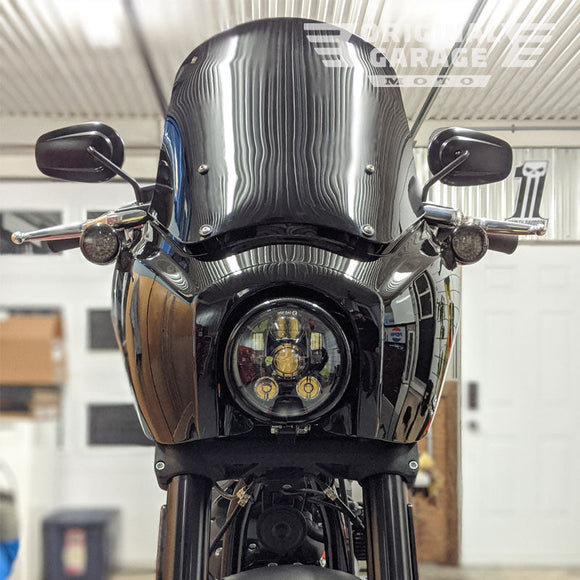 OG T-Sport dark smoked fairing kit for Softail Fat Bob motorcycle