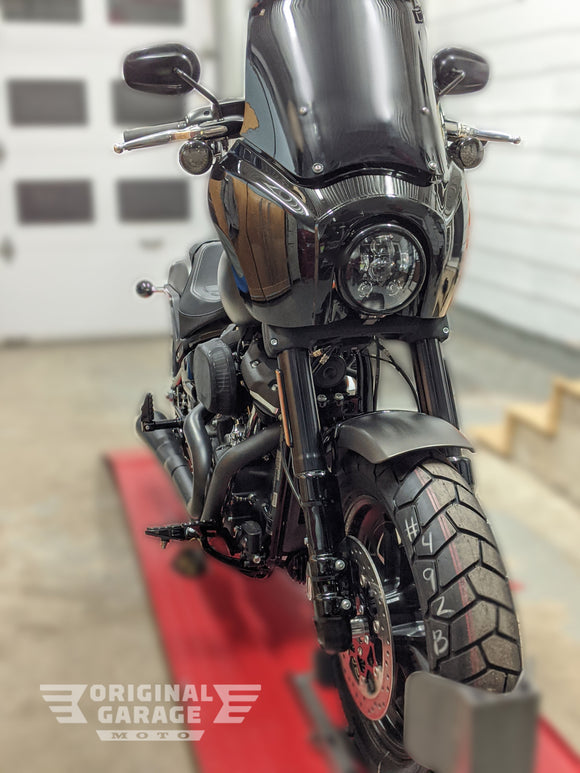 OG Softail Fat Bob T-Sport fairing kit dark smoked windshield