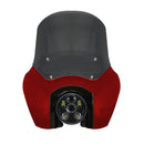 OG Softail Low Rider S Complete T-Sport Fairing Kit - Brilliant Red - 5.75 LED Black