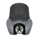 OG Softail Low Rider s_Complete T Sport Fairing Kit Gunship Grey OEM Headlight Grey 5.75 LED Chrome