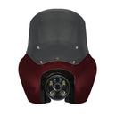 OG Softail Low Rider S Complete T-Sport Fairing Kit - Midnight Crimson - 5.75" LED Black