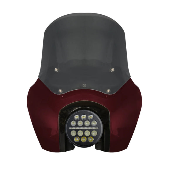 OG Softail Low Rider S Complete T-Sport Fairing Kit - Midnight Crimson - 5.75" X-Series