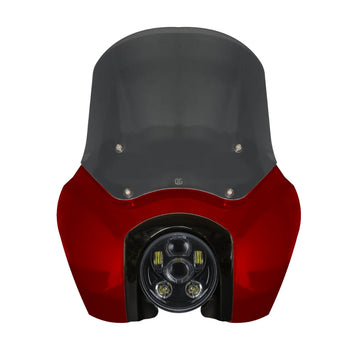 OG Softail Low Rider S Complete T-Sport Fairing Kit - Red Rock - 5.75 LED Black Headlight