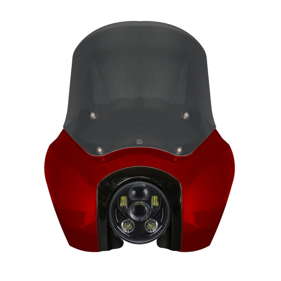 OG Softail Low Rider S Complete T-Sport Fairing Kit - Red Rock - 5.75 LED Black Headlight