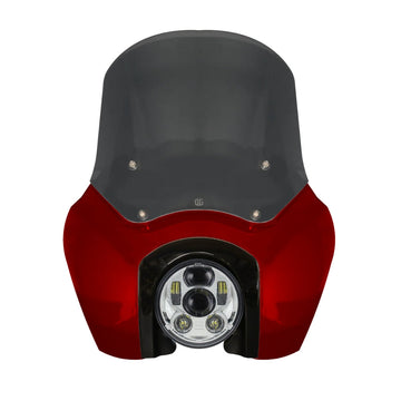 OG Softail Low Rider S Complete T-Sport Fairing Kit - Red Rock - 5.75 LED Chrome Headlight