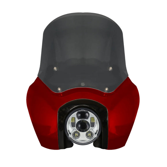 OG Softail Low Rider S Complete T-Sport Fairing Kit - Red Rock - 5.75 LED Chrome Headlight