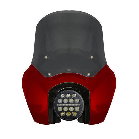 OG Softail Low Rider S Complete T-Sport Fairing Kit - Red Rock - 5.75 X-Series LED Headlight