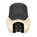 OG Softail Low Rider S Complete T-Sport Fairing Kit - White Sand Pearl Color Match -OG 5.75 LED Black