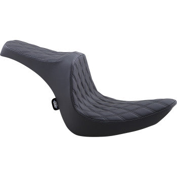 DRAG - PREDATOR III SEAT - DOUBLE DIAMOND STITCH, BLACK - '06-17 SOFTAIL