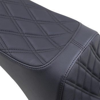 DRAG - PREDATOR III SEAT - DOUBLE DIAMOND STITCH, BLACK - '06-17 SOFTAIL - 0