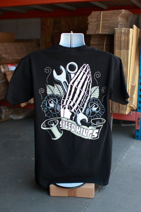 PRAYING HANDS TEE - BLACK