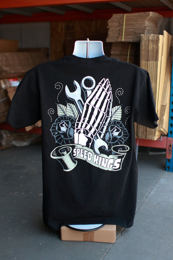 PRAYING HANDS TEE - BLACK
