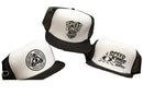 WHITE PANEL FLAT BILL TRUCKER HAT-1