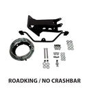RWD V-Twin FXR fairing mount kit for Road King (no crashbar) with headlight ring and mounting hardware