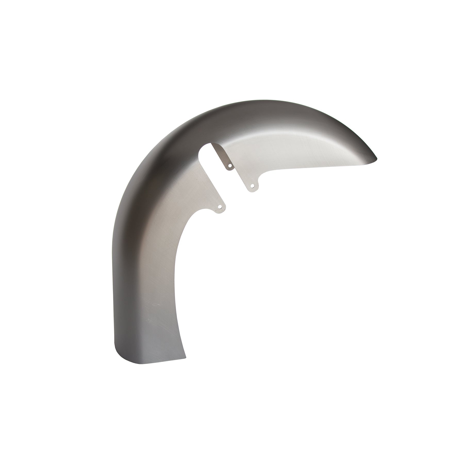 RWD V-Twin 8-inch wide flatback motorcycle front fender raw steel
