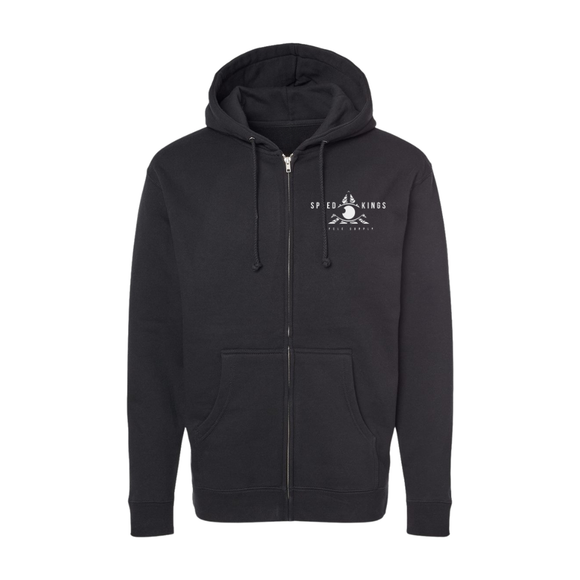 Ride Fast Split Lane Moto Zip Up Hoodie By Speed Kings Cycle