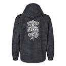 Black camouflage waterproof windbreaker motorcycle jacket