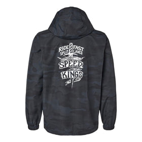 Black camouflage waterproof windbreaker motorcycle jacket