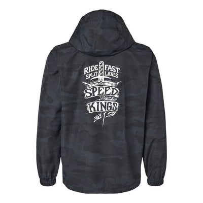 Black camouflage waterproof windbreaker motorcycle jacket