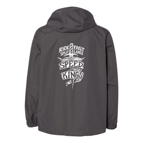 Gray waterproof windbreaker motorcycle jacket