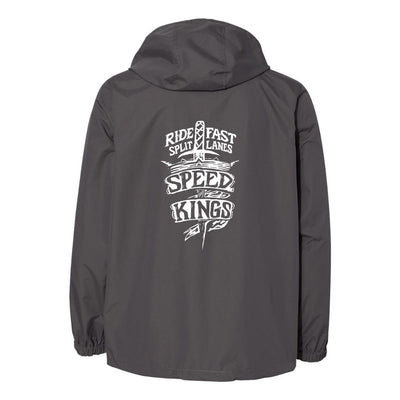 Gray waterproof windbreaker motorcycle jacket