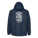 Navy Blue waterproof windbreaker motorcycle jacket