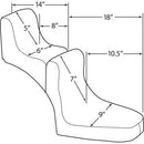 DRAG - REAR HIGH SCORPION SEAT PAD - BLACK-2