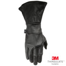 Black leather glove with 3M Thinsulate insulation by Thrashin Supply  on a white background