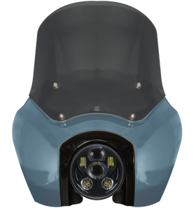 OG T‑Sport fairing kit — Sharkskin Blue for Harley Softail Low Rider S