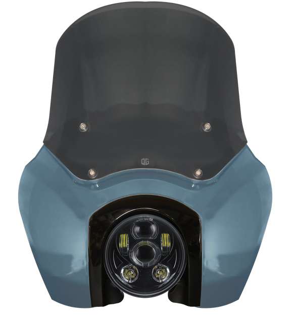 OG T‑Sport fairing kit — Sharkskin Blue for Harley Softail Low Rider S