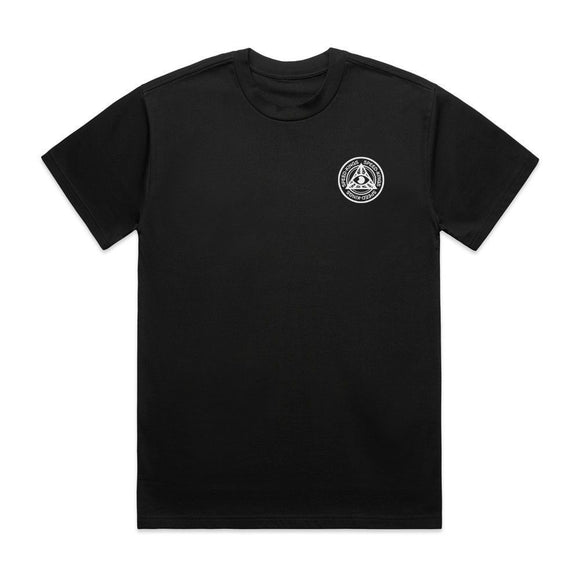 Back Circle Logo SKC Tee by Speed-Kings Cycle Front Tee Shirt