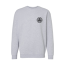 Gray sweatshirt with a black Speed-Kings Cycle logo on a white background
